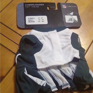 Pet wear Bundle - dog cheerleader dress & dog bandanna